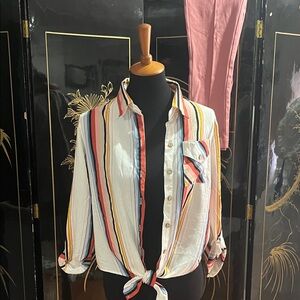 Love Notes Multicolor Striped Shirt